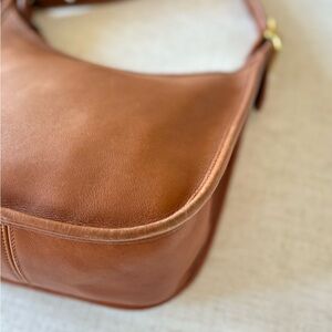 Vintage Coach Tan Leather Hobo Bag